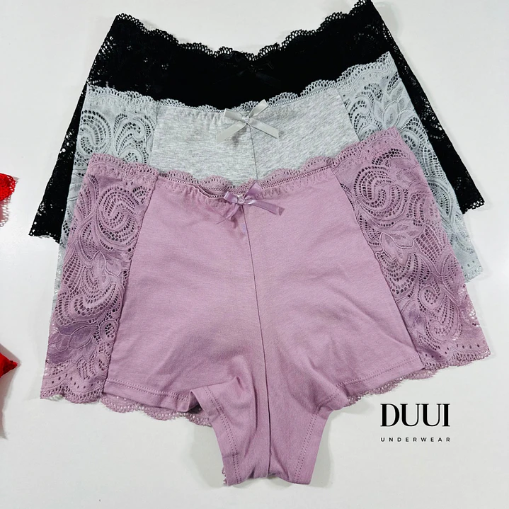 2  PANTALETAS DE ALGODON Y ENCAJE #722 5