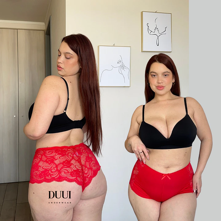 2  PANTALETAS DE ALGODON Y ENCAJE #722 3