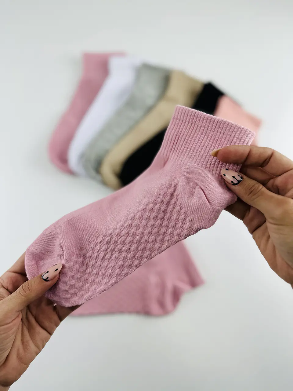 12 PARES CALCETINES TOBILLEROS ALTOS  ALGODÓN  & BAMBU #Q10 4
