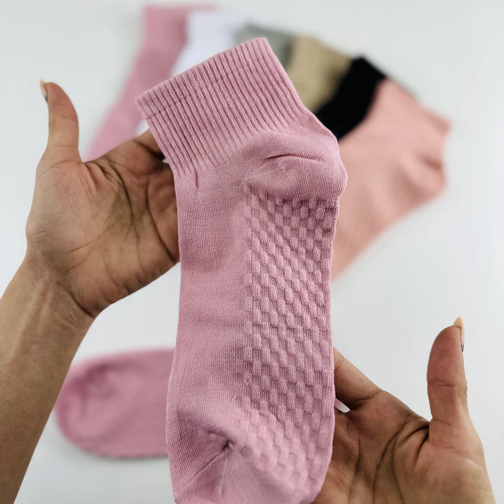 12 PARES CALCETINES TOBILLEROS ALTOS  ALGODÓN  & BAMBU #Q10 2