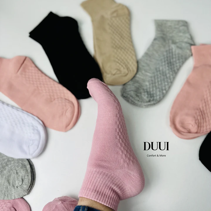 12 PARES CALCETINES TOBILLEROS ALTOS  ALGODÓN  & BAMBU #Q10 6