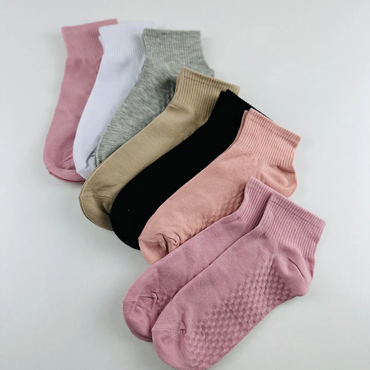 12 PARES CALCETINES TOBILLEROS ALTOS  ALGODÓN  & BAMBU #Q10 7