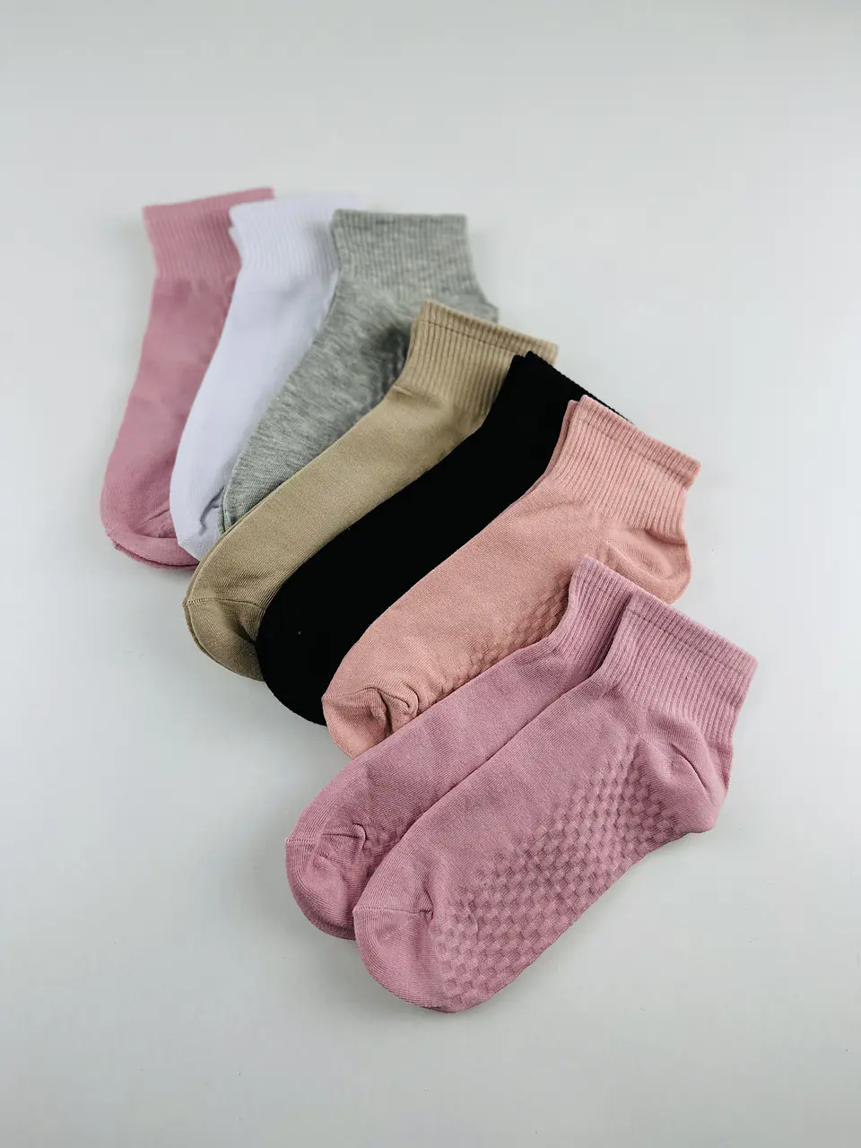 12 PARES CALCETINES TOBILLEROS ALTOS  ALGODÓN  & BAMBU #Q10 7