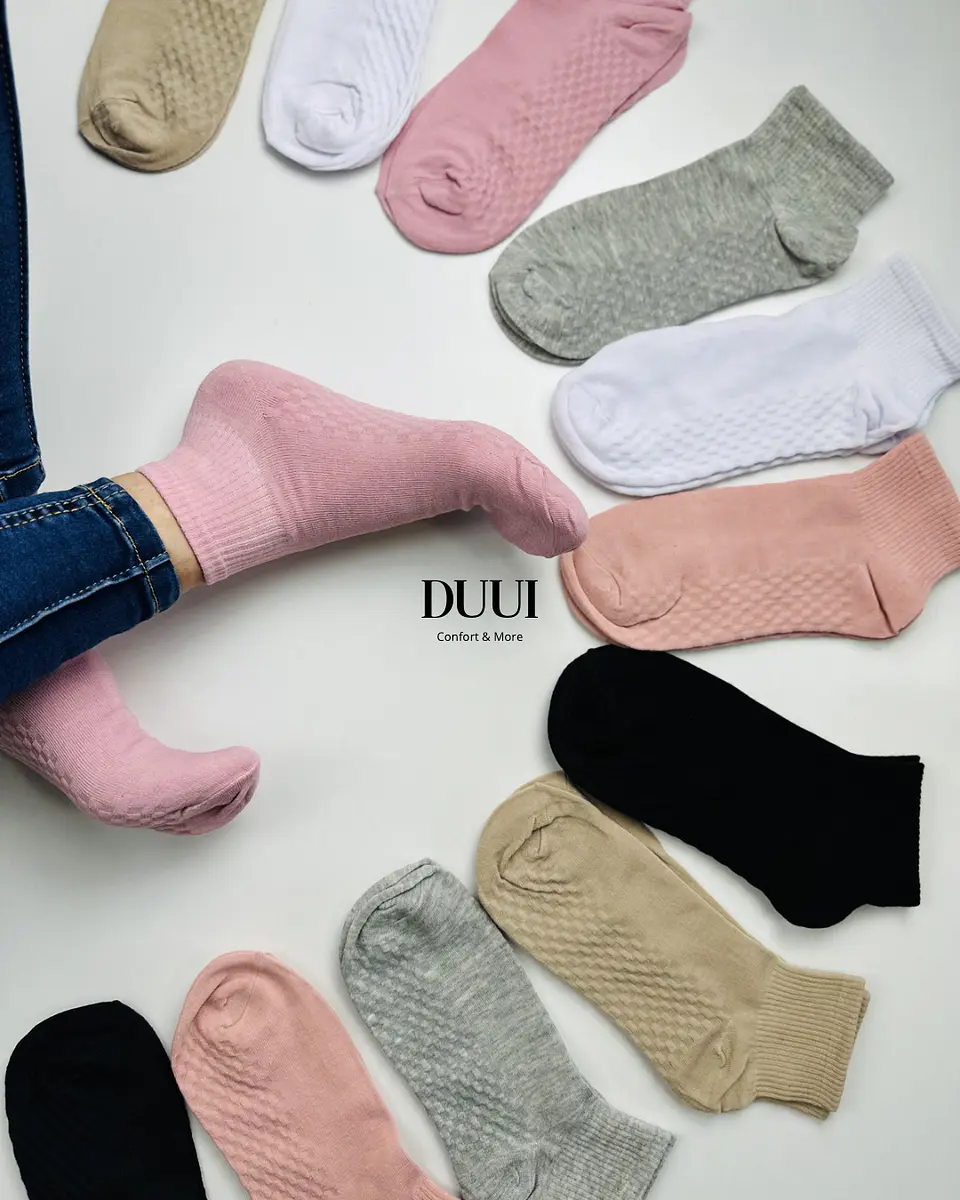 12 PARES CALCETINES TOBILLEROS ALTOS  ALGODÓN  & BAMBU #Q10 8