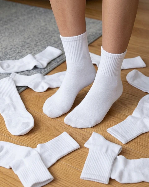 12 PARES DE CALCETINES TOBILLEROS ALTOS #M01