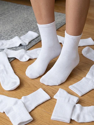 12 PARES DE CALCETINES TOBILLEROS ALTOS #M01