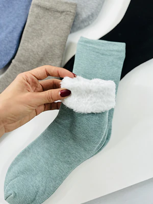 12 PARES DE CALCETINES PLUSH TERMICOS #201