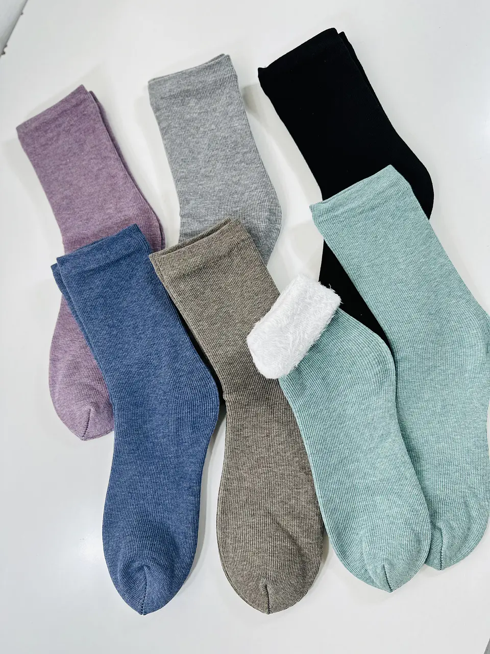 12 PARES DE CALCETINES PLUSH TERMICOS #201 1