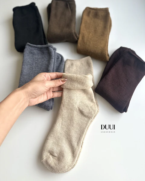 12 PARES DE CALCETINES DE ALGODÓN CON INTERIOR DE TOALLA #81