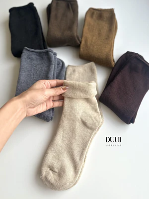 12 PARES DE CALCETINES DE ALGODÓN CON INTERIOR DE TOALLA #81