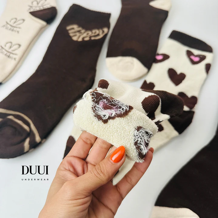 12 PARES DE CALCETINES CON INTERIOR DE TOALLA #M93 3