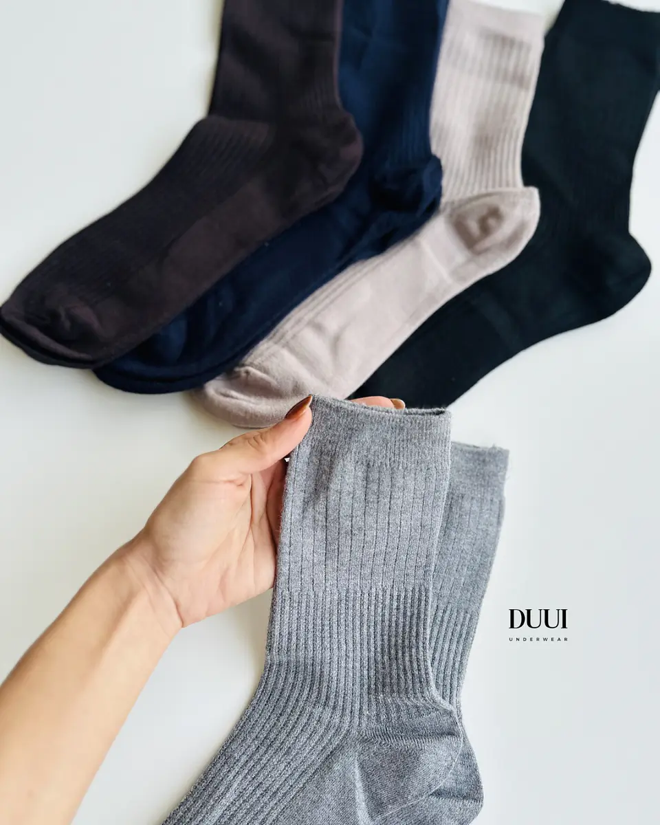 12 PARES DE CALCETINES DE LANA LISOS #319 3
