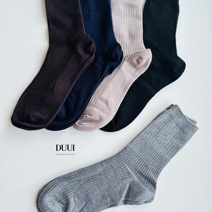 12 PARES DE CALCETINES DE LANA LISOS #319 4