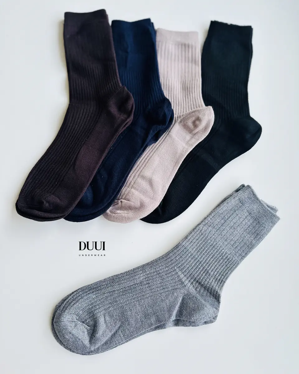 12 PARES DE CALCETINES DE LANA LISOS #319 4