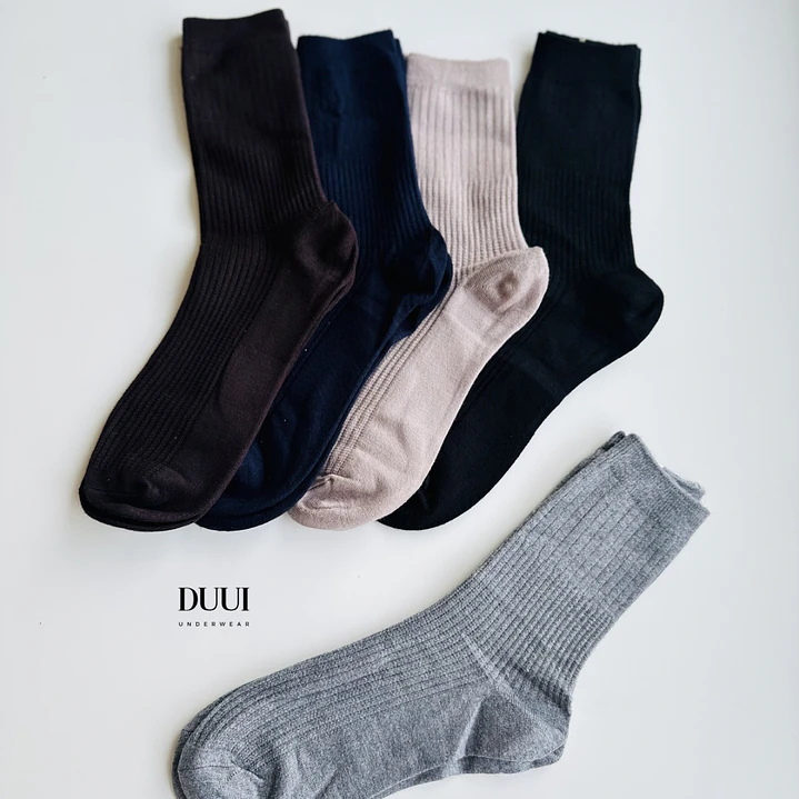 12 PARES DE CALCETINES DE LANA LISOS #319 5