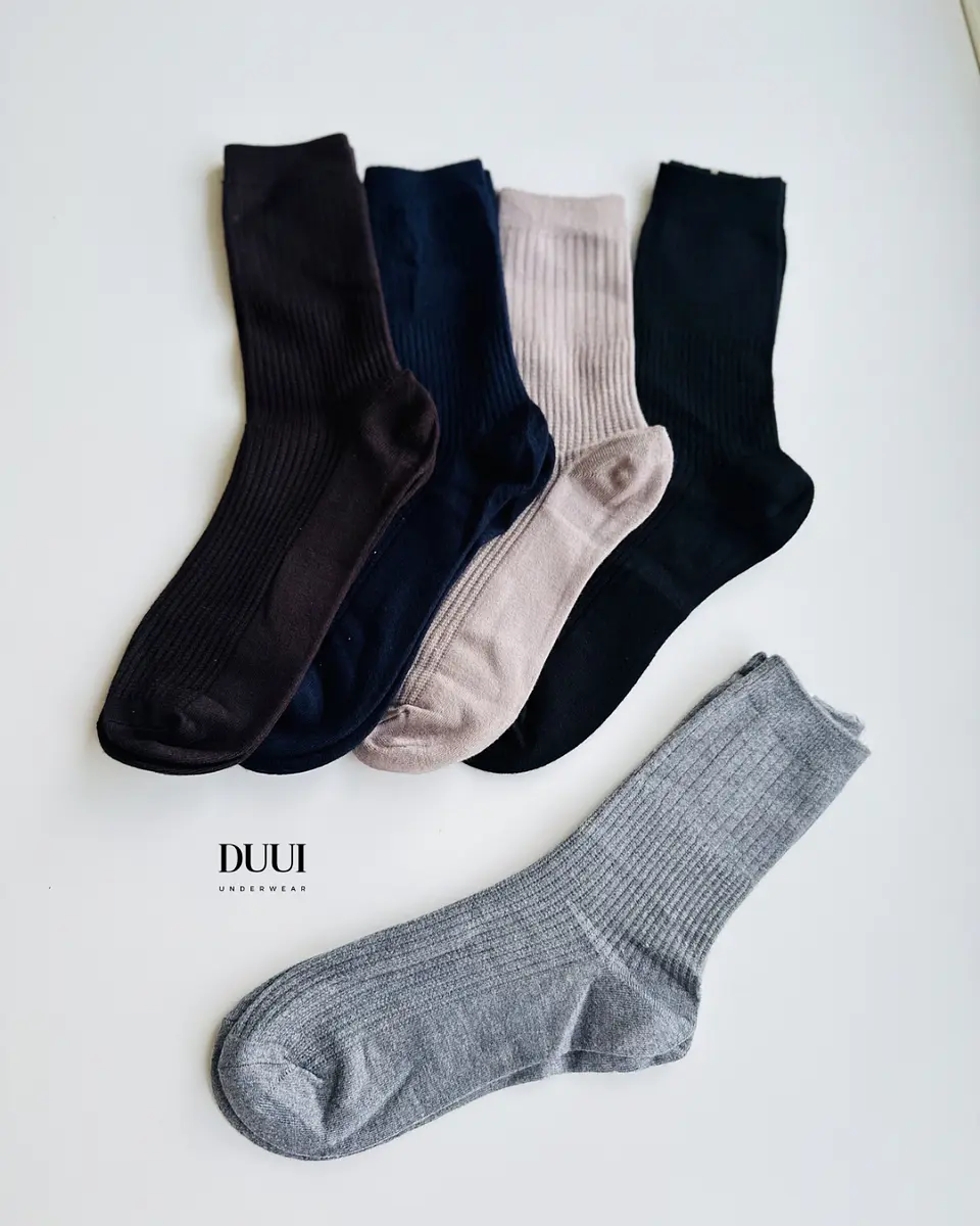 12 PARES DE CALCETINES DE LANA LISOS #319 5