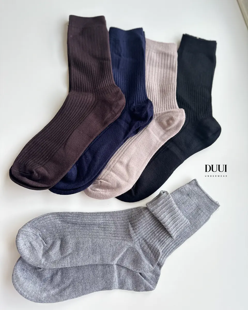 12 PARES DE CALCETINES DE LANA LISOS #319 6