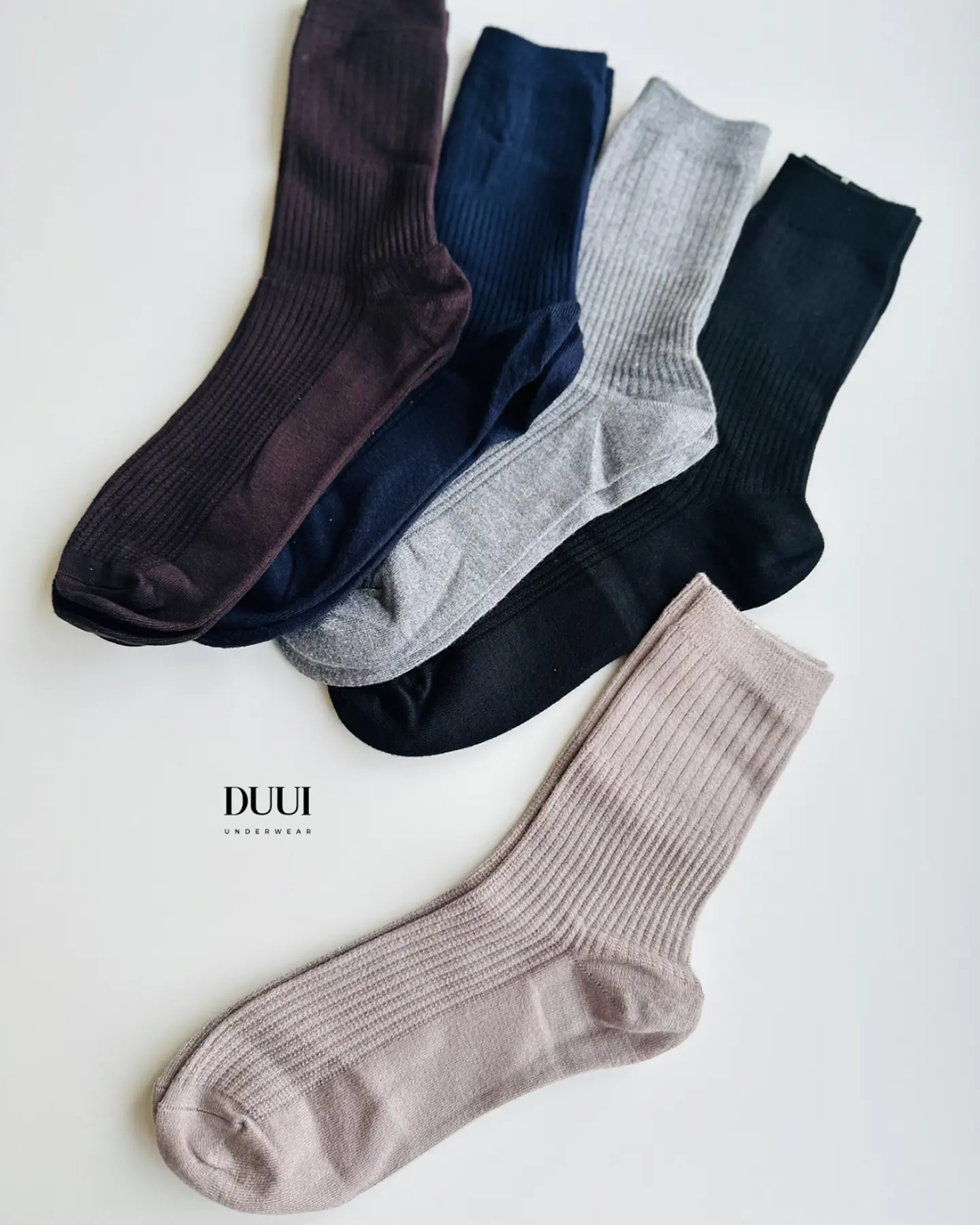 12 PARES DE CALCETINES DE LANA LISOS #319 1
