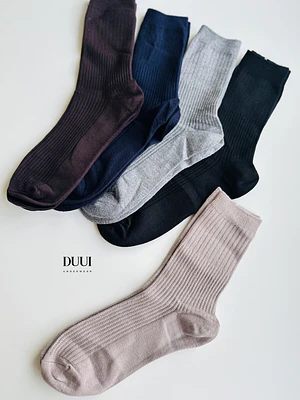 12 PARES DE CALCETINES DE LANA LISOS #319