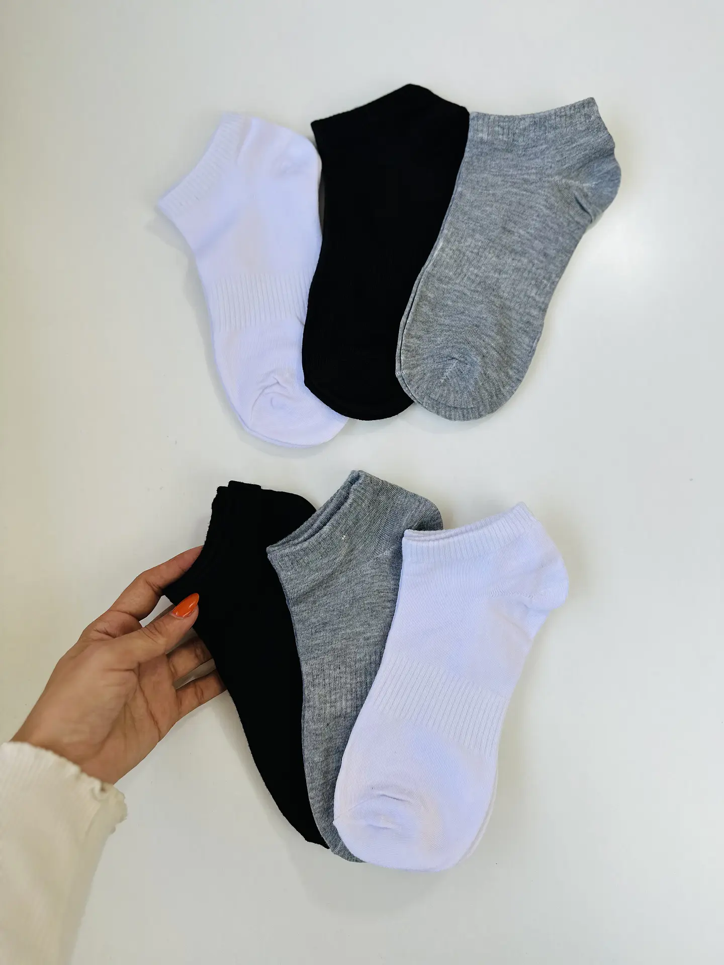 12 PARES CALCETINES TOBILLEROS ALGODÓN #402 3