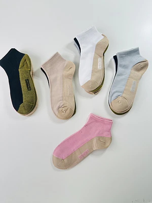 12 PARES DE CALCETINES TOBILLEROS ALTOS BAMBU - ALGODÓN #234