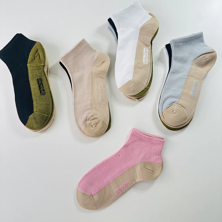12 PARES DE CALCETINES TOBILLEROS ALTOS BAMBU - ALGODÓN #234 1