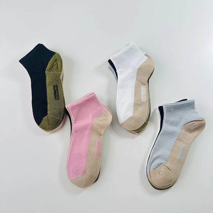12 PARES DE CALCETINES TOBILLEROS ALTOS BAMBU - ALGODÓN #234 4