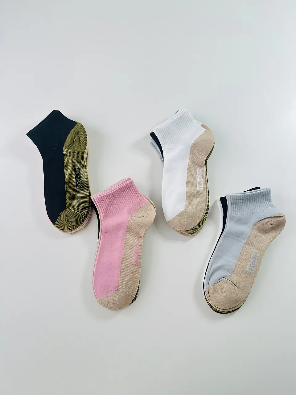 12 PARES DE CALCETINES TOBILLEROS ALTOS BAMBU - ALGODÓN #234 4