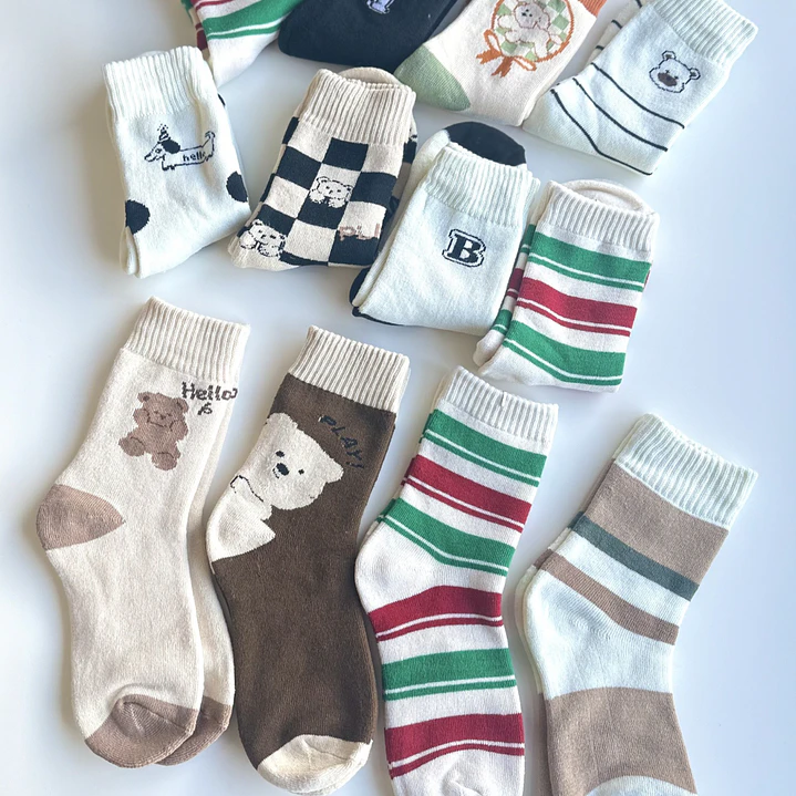 12 Pares de Calcetines Con interior de Toalla #M32 1