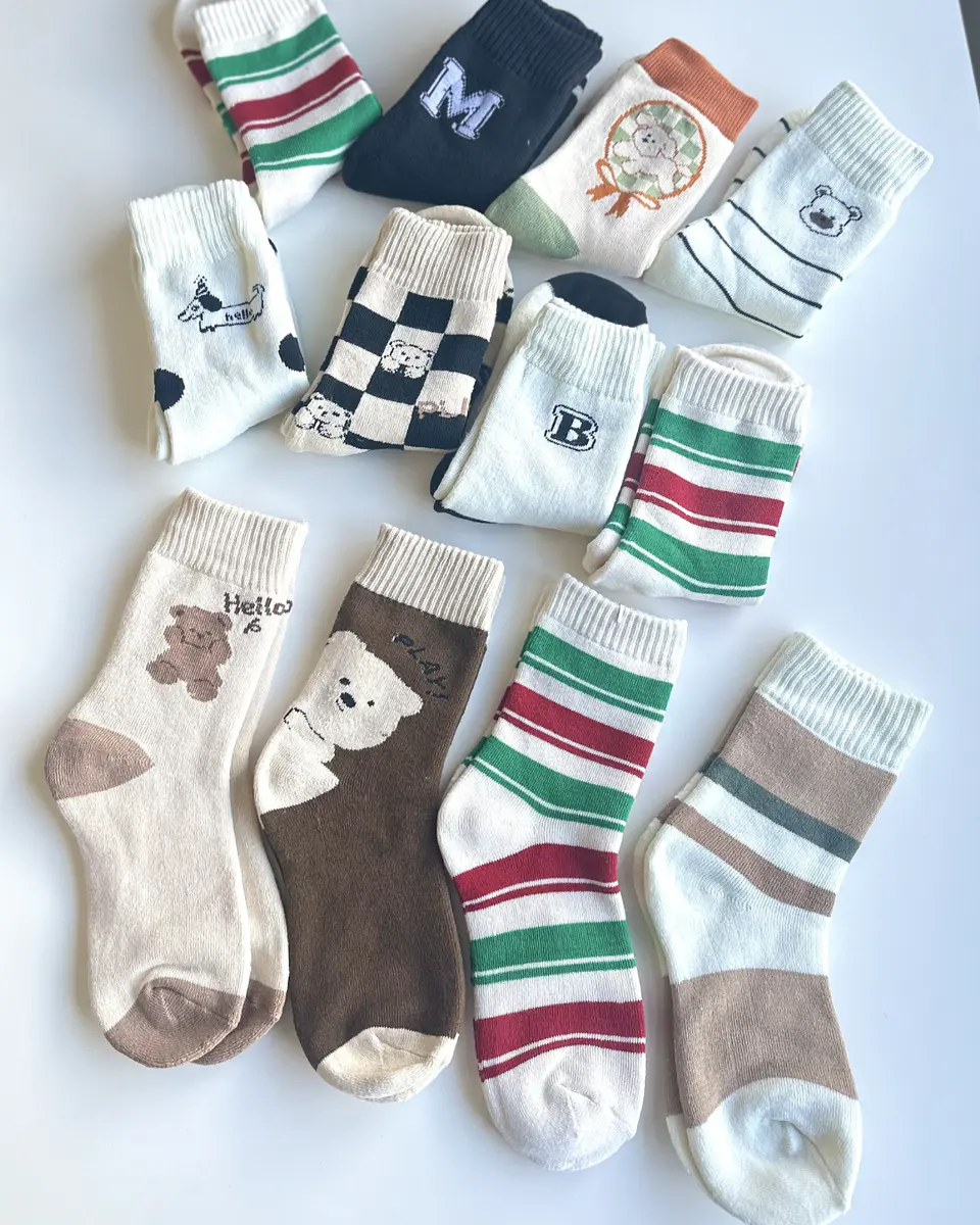 12 Pares de Calcetines Con interior de Toalla #M32 1