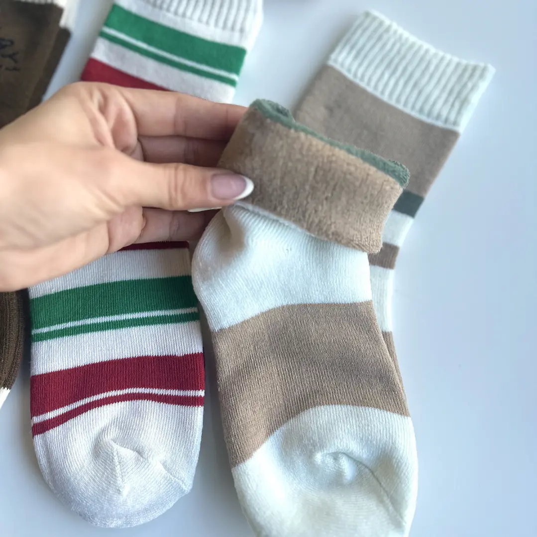 12 Pares de Calcetines Con interior de Toalla #M32 2