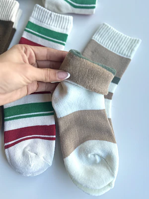 12 Pares de Calcetines Con interior de Toalla #M32