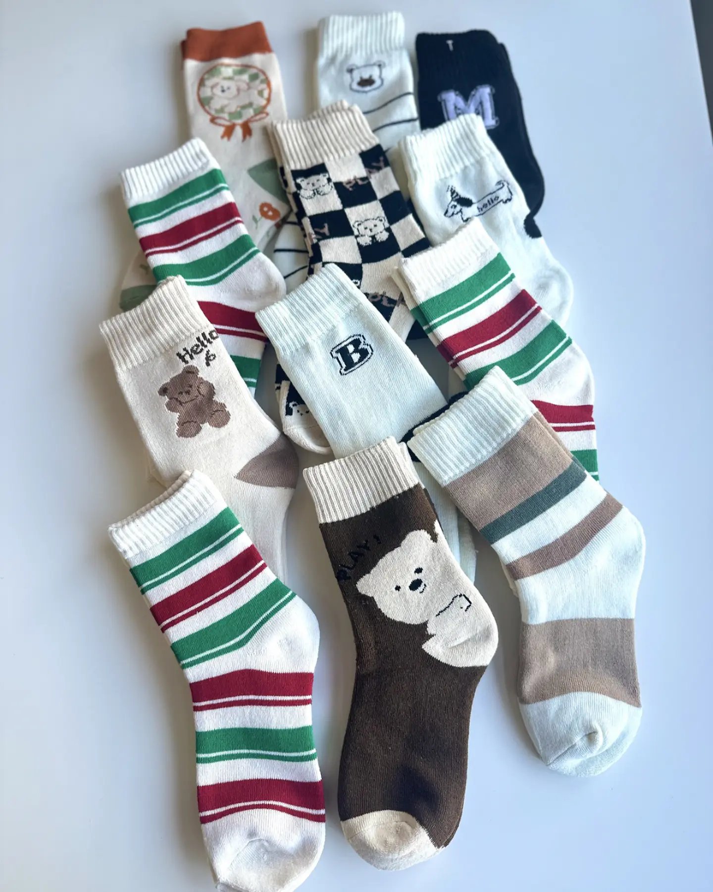 12 Pares de Calcetines Con interior de Toalla #M32 3