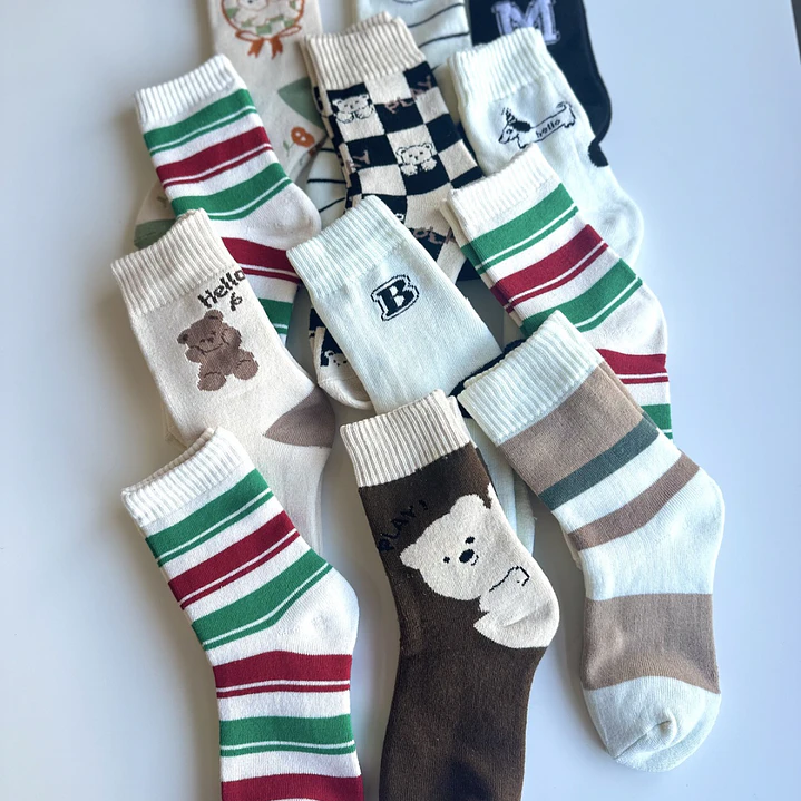 12 Pares de Calcetines Con interior de Toalla #M32 3