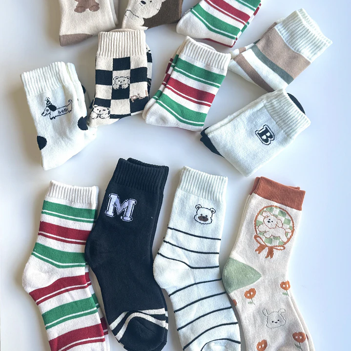 12 Pares de Calcetines Con interior de Toalla #M32 4