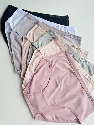 4 Pantaletas de Algodón Tiro alto #432