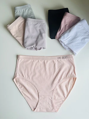 4 Pantaletas de Algodón Tiro alto #432
