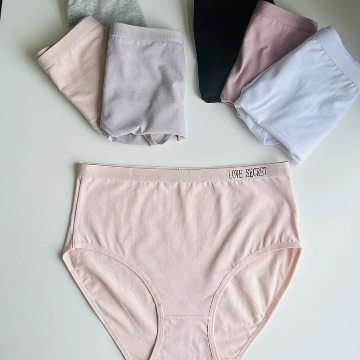 4 Pantaletas de Algodón Tiro alto #432 2