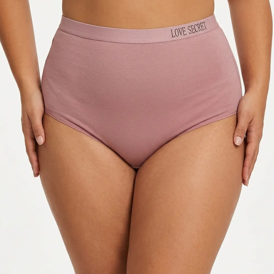 4 Pantaletas de Algodón Tiro alto #432 5