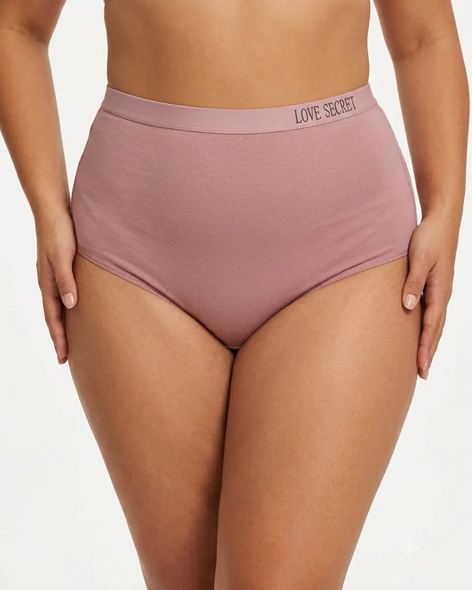 4 Pantaletas de Algodón Tiro alto #432 5