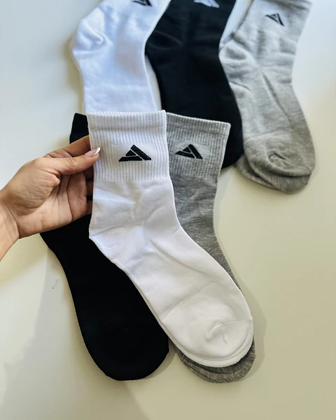 12 Pares de calcetines Altos Americanos  Hombre #245