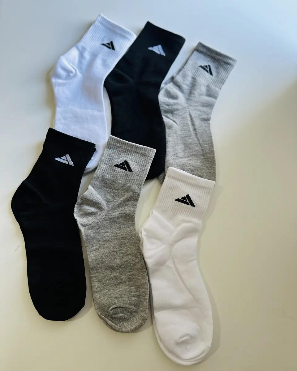 12 Pares de calcetines Altos Americanos  Hombre #245 5