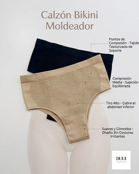2 CALZON BIKINI TIRO ALTO MOLDEADOR #311 