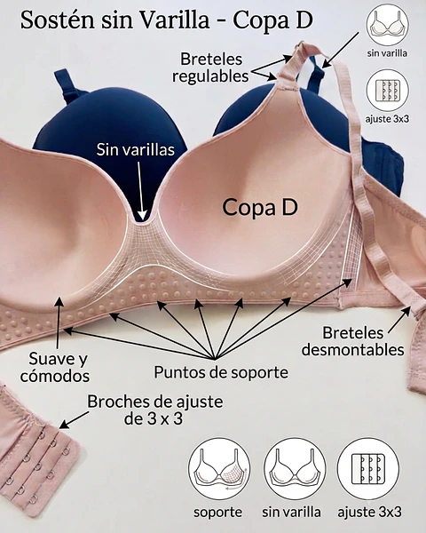 2 SOSTENES SIN VARILLAS COPA D  #D024  ( 48 D ) 