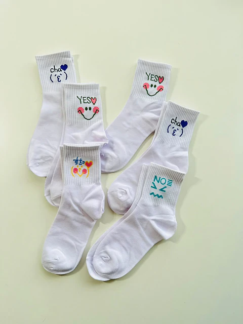 12 PARES DE CALCETINES DE ALGODÓN CORTE AMERICANO #422