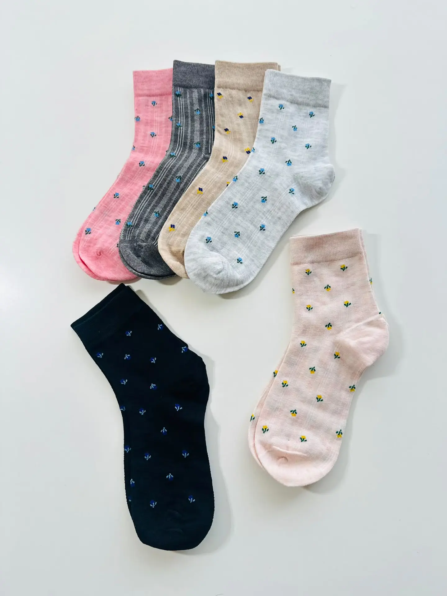12 PARES CALCETINES CORTE AMERICANO CON DISEÑO #267 4