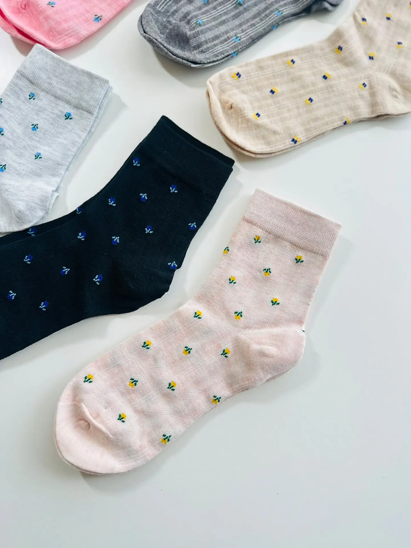 12 PARES CALCETINES CORTE AMERICANO CON DISEÑO #267 6