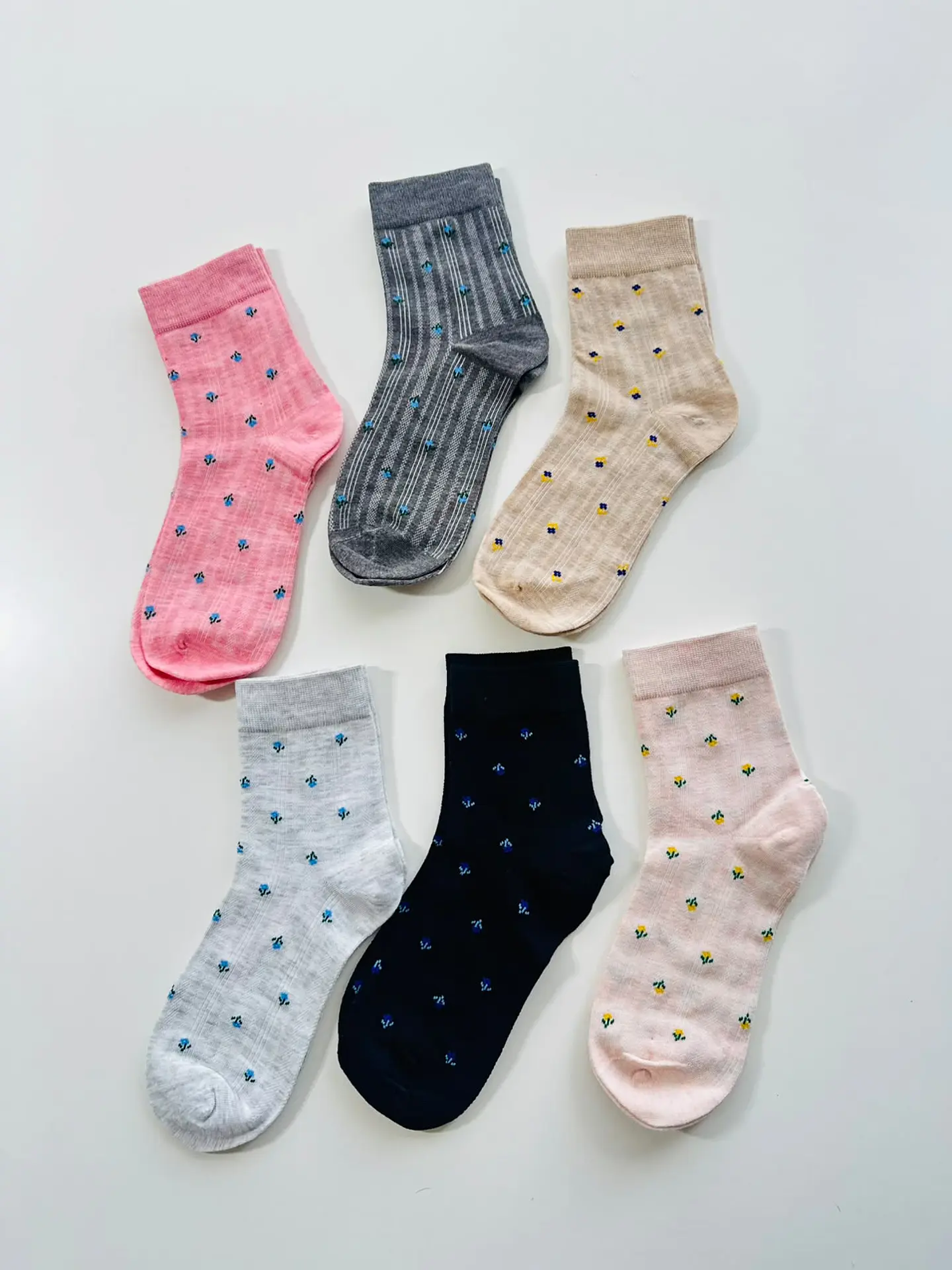 12 PARES CALCETINES CORTE AMERICANO CON DISEÑO #267 7