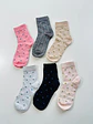 12 PARES CALCETINES CORTE AMERICANO CON DISEÑO #267 - Miniatura 7