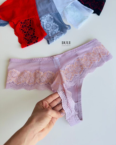 4 Colaless Culotte  De Algodón y Encaje #002